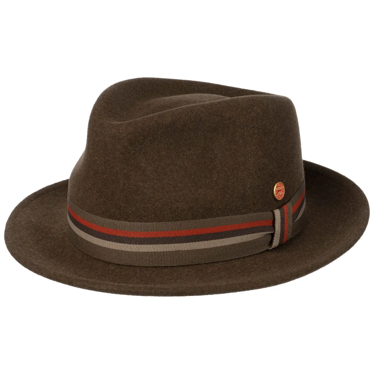 Maleo Stripes Trilby Wool Hat by Mayser