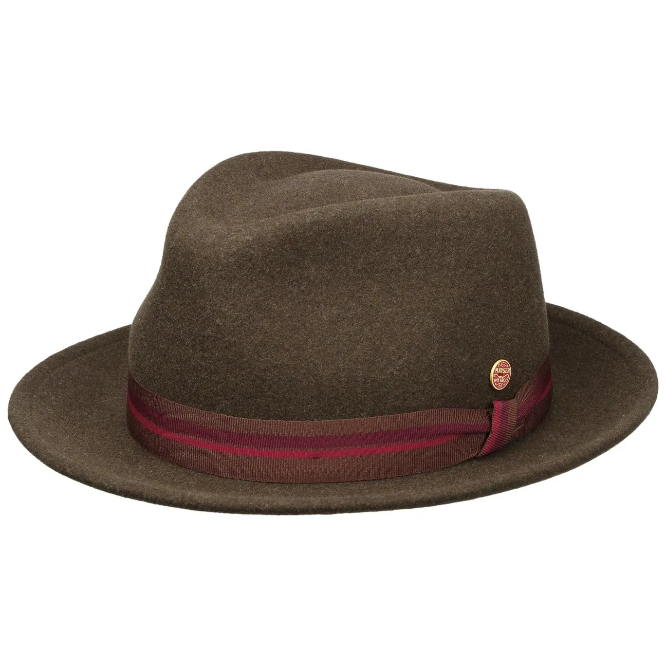 Maleo Stripes Trilby Wool Hat by Mayser