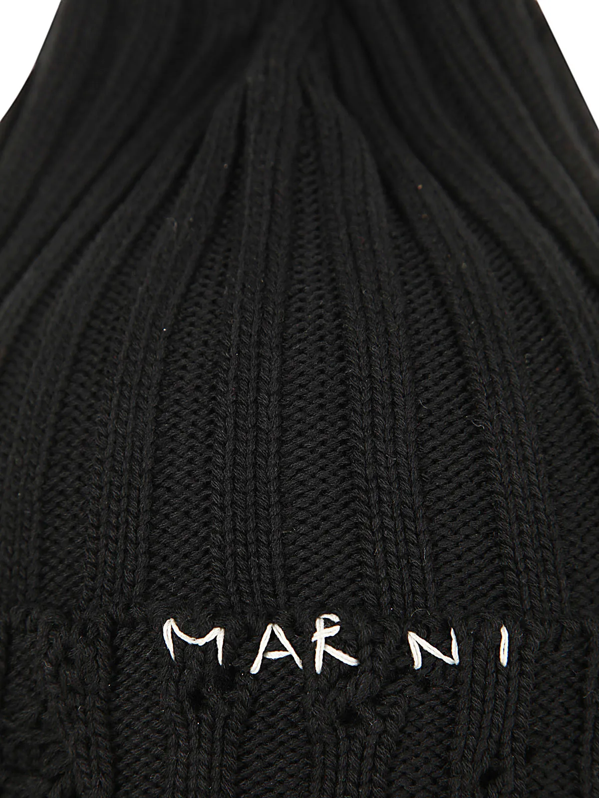 Marni Logo Embroidered Beanie