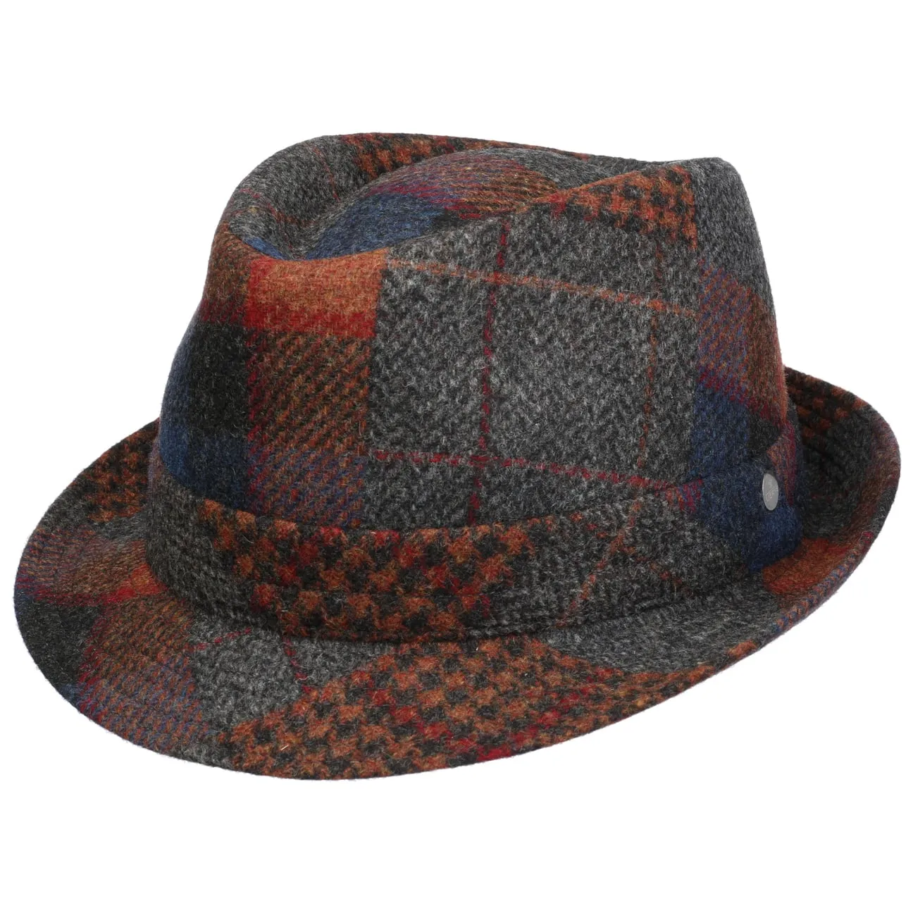 Merino Patchwork Trilby Hat by Lierys