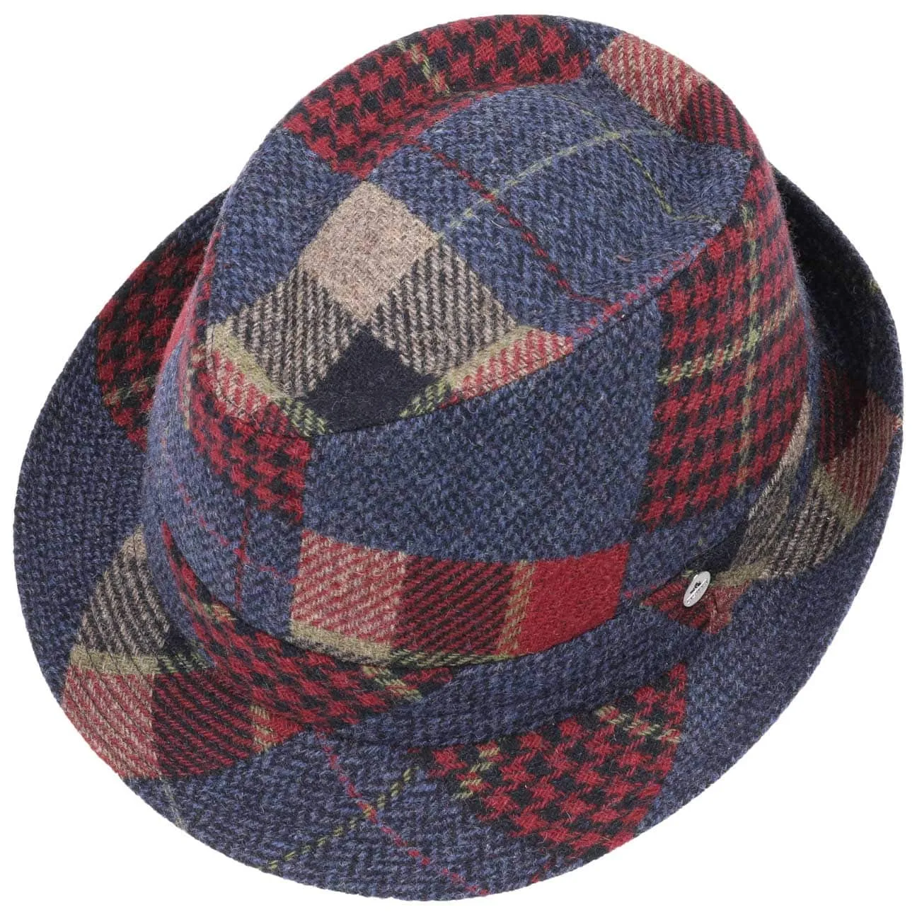 Merino Patchwork Trilby Hat by Lierys