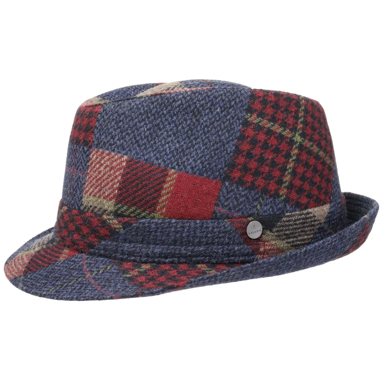 Merino Patchwork Trilby Hat by Lierys