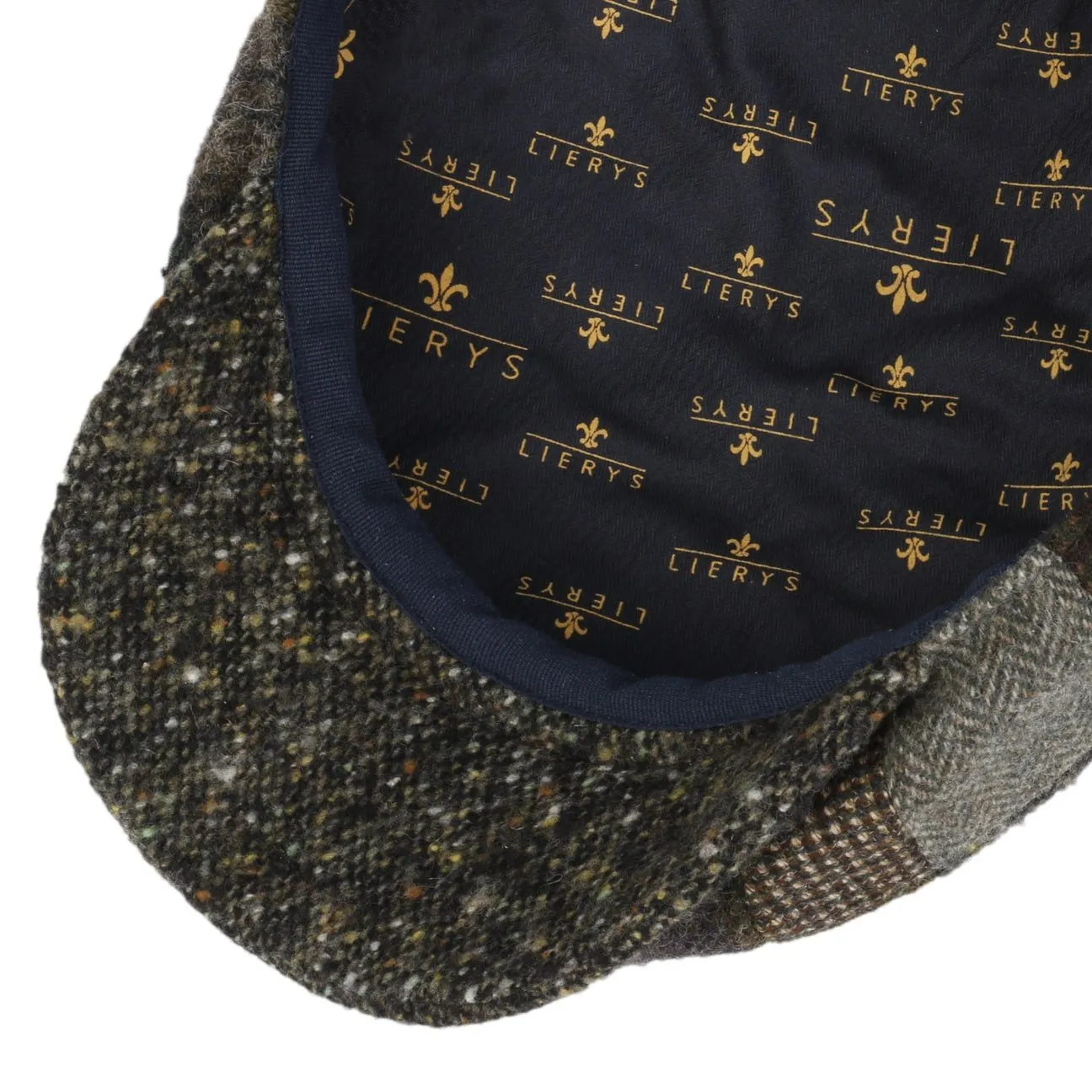 Mindell 8 Panel Patchwork Flat Cap by Lierys