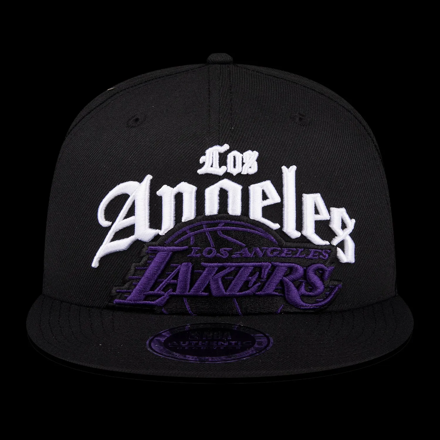 NBA Embroidered Flat Cap - Los Angeles Lakers