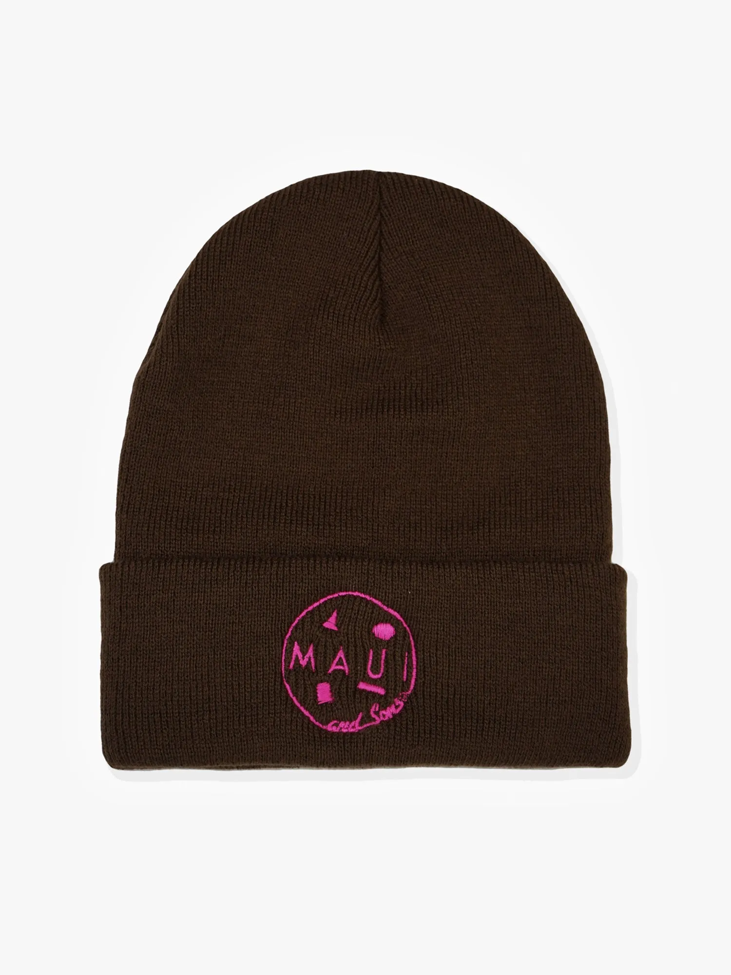 Neon Cookie Logo Beanie in Brown