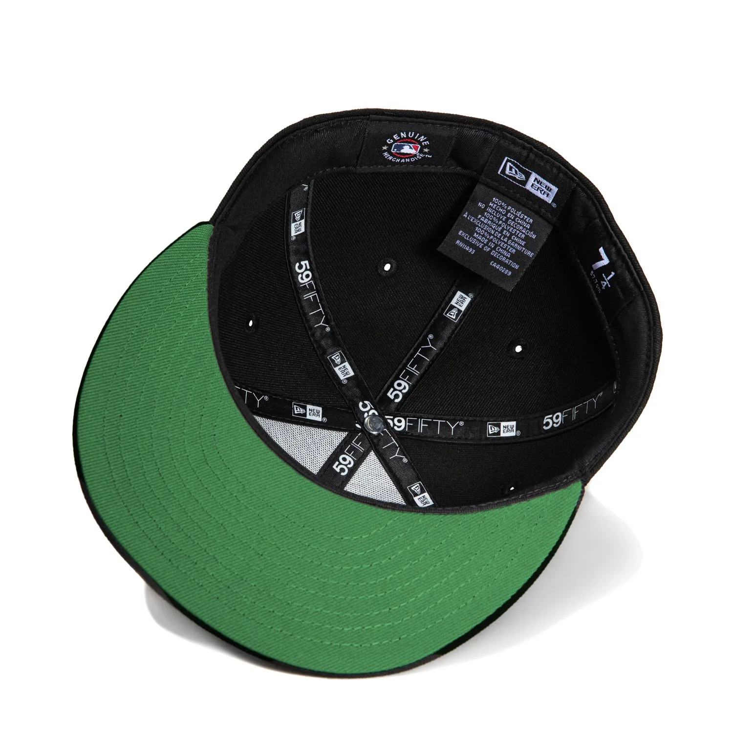 New Era 59Fifty Los Angeles Dodgers Upside Down Green UV Hat - Black. White