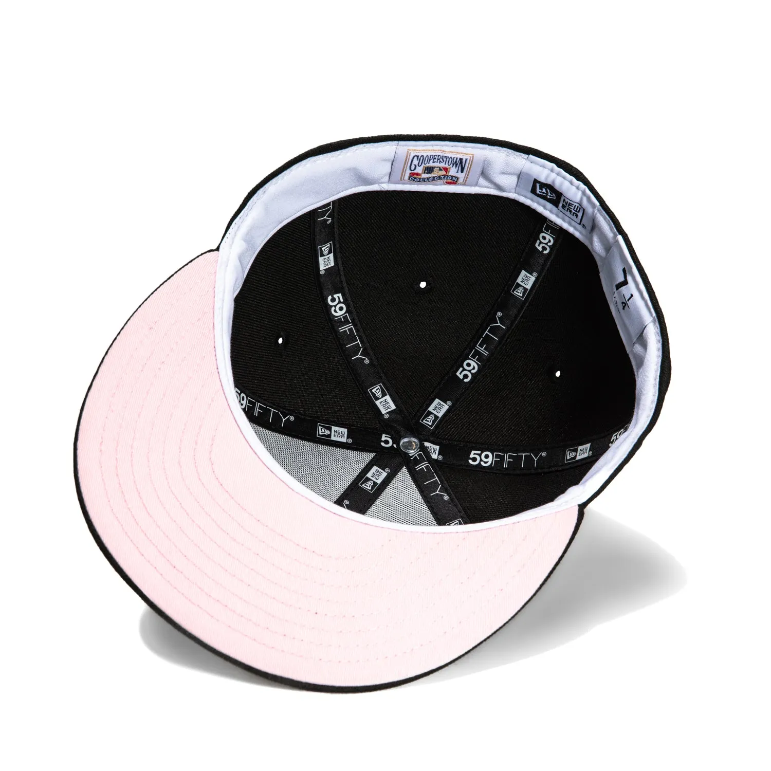 New Era 59Fifty San Francisco Giants 2010 World Series Patch Pink UV Hat -  Black