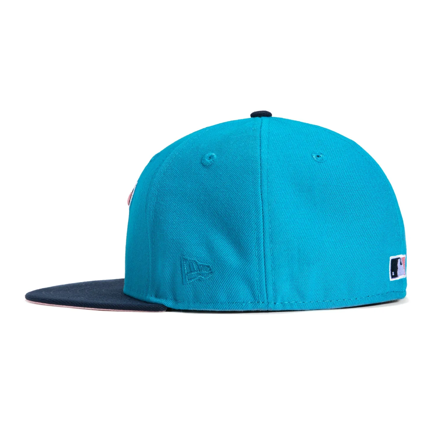 New Era 59Fifty Toronto Blue Jays 30th Anniversary Patch Pink UV Hat - Neon Blue. Navy