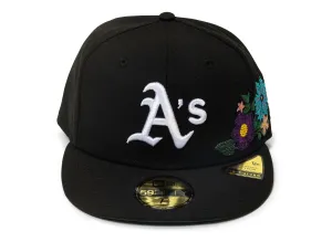New Era Floral Atlanta Braves A's Fitted Hat xld