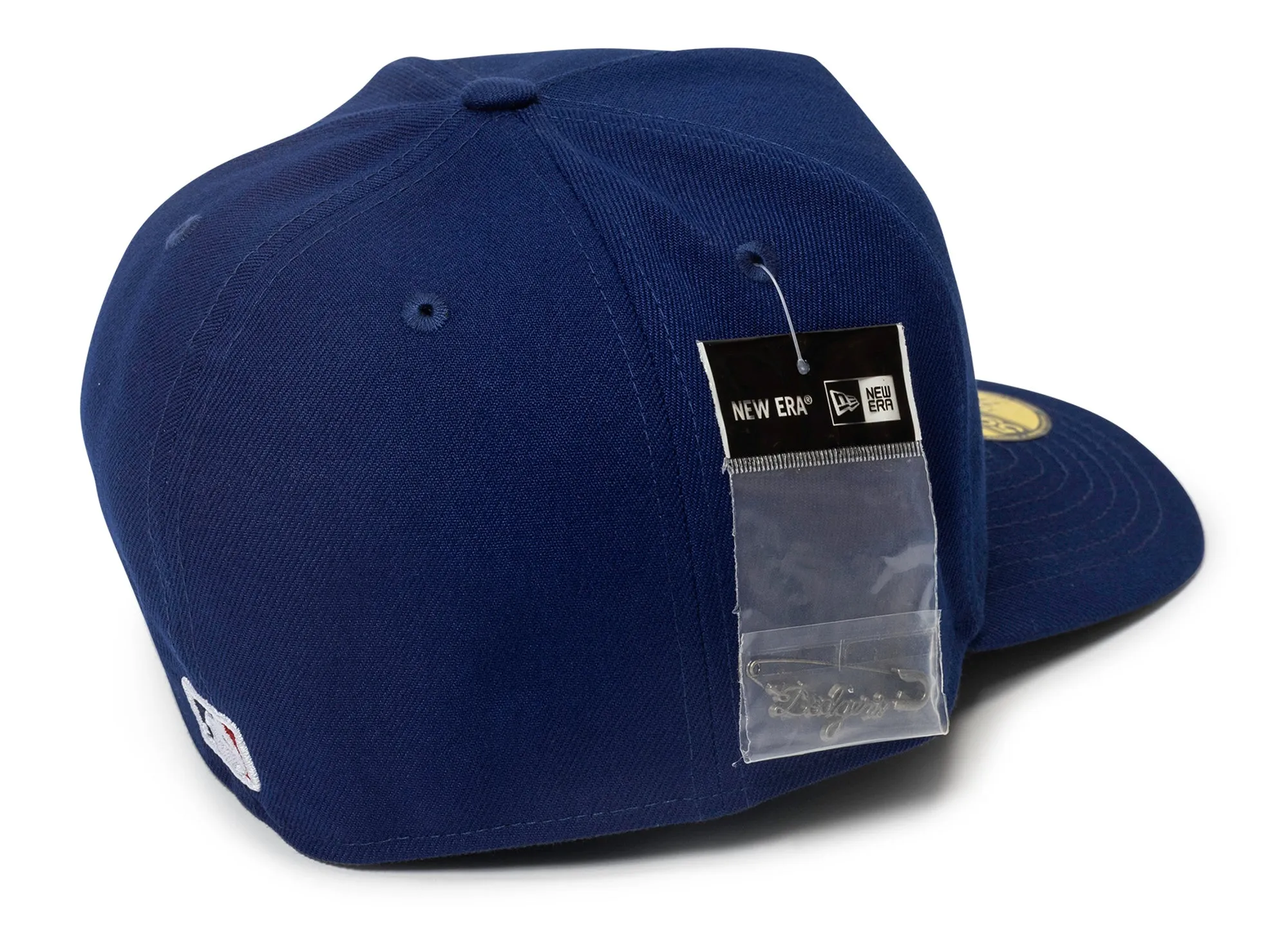 New Era Script Safety Pin Los Angeles Dodgers Fitted Hat xld
