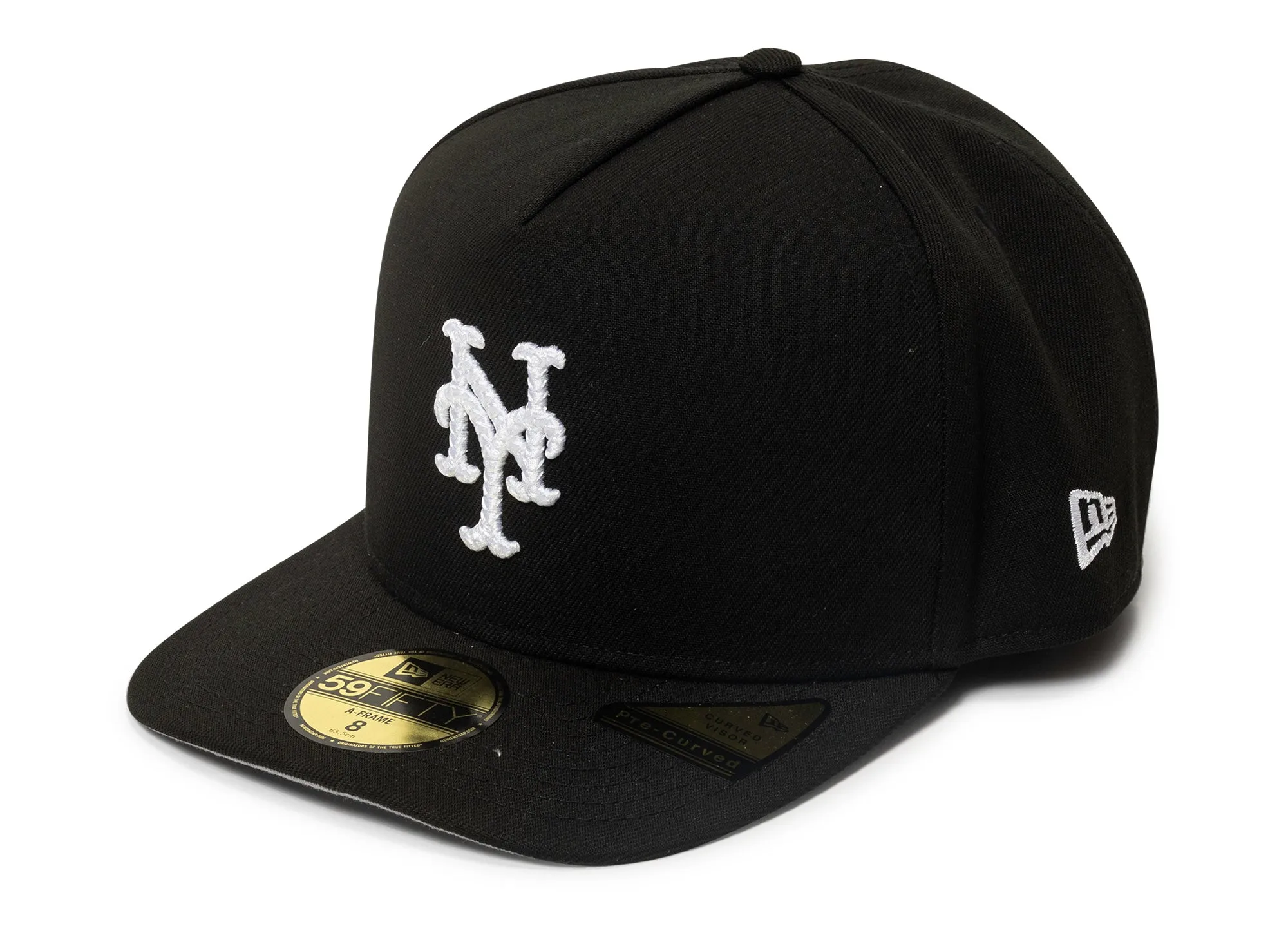 New Era Script Safety Pin New York Mets Fitted Hat v2 xld