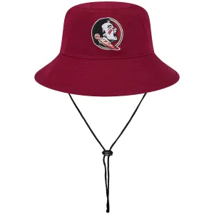 New Era Seminole Logo Bucket Cap - Garnet