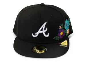 New Era Tonal Florals Atlanta Braves Fitted Hat v2 xld
