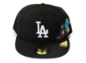New Era Tonal Florals Los Angeles Dodgers Fitted Hat v2 xld