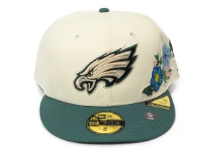New Era Tonal Florals Philadelphia Eagles Fitted Hat xld