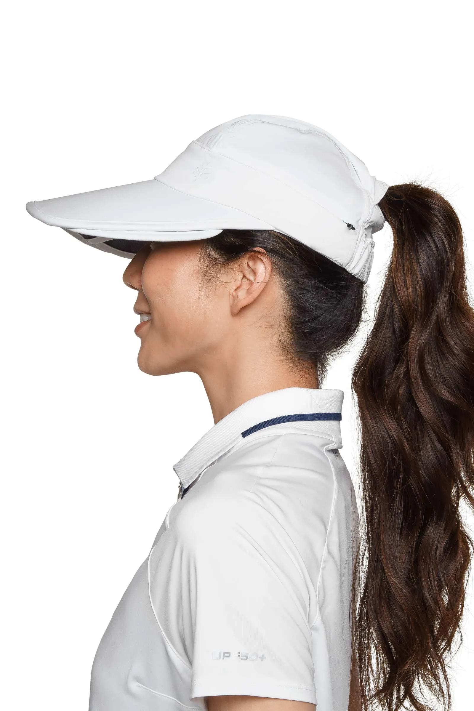 Olivia Convertible Sun Visor | White
