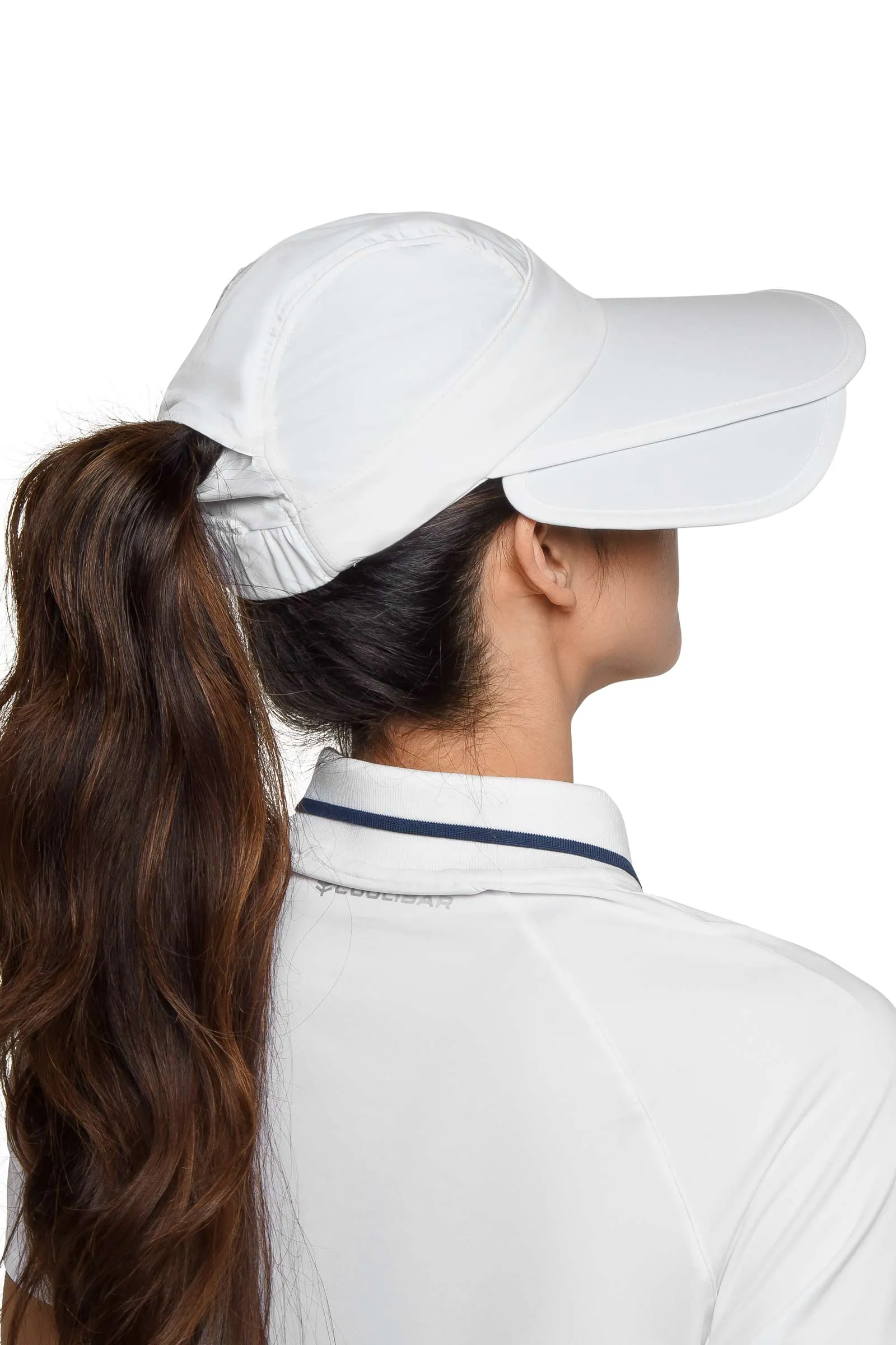 Olivia Convertible Sun Visor | White