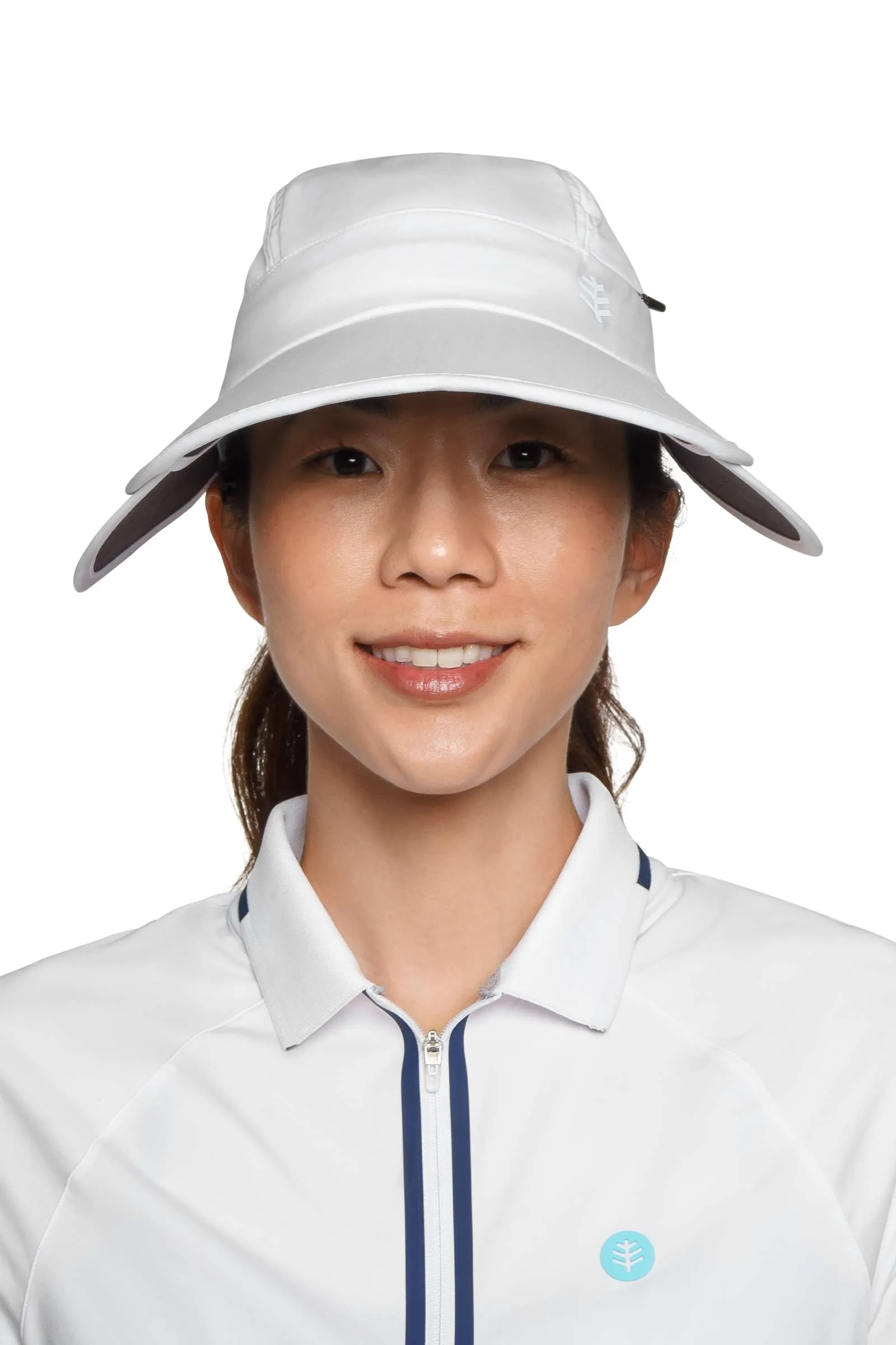 Olivia Convertible Sun Visor | White