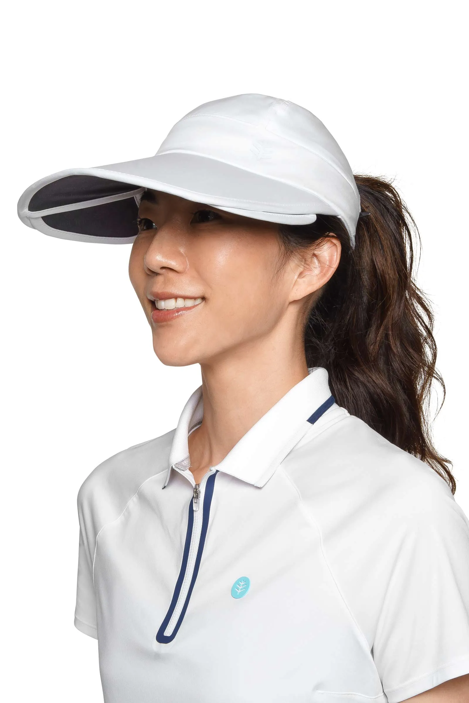 Olivia Convertible Sun Visor | White