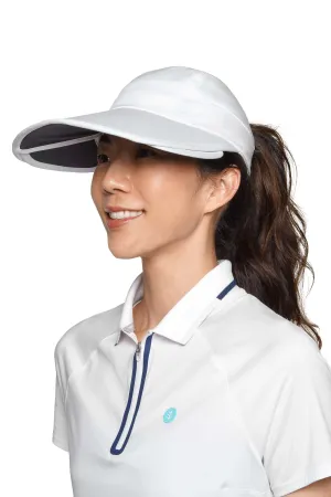 Olivia Convertible Sun Visor | White