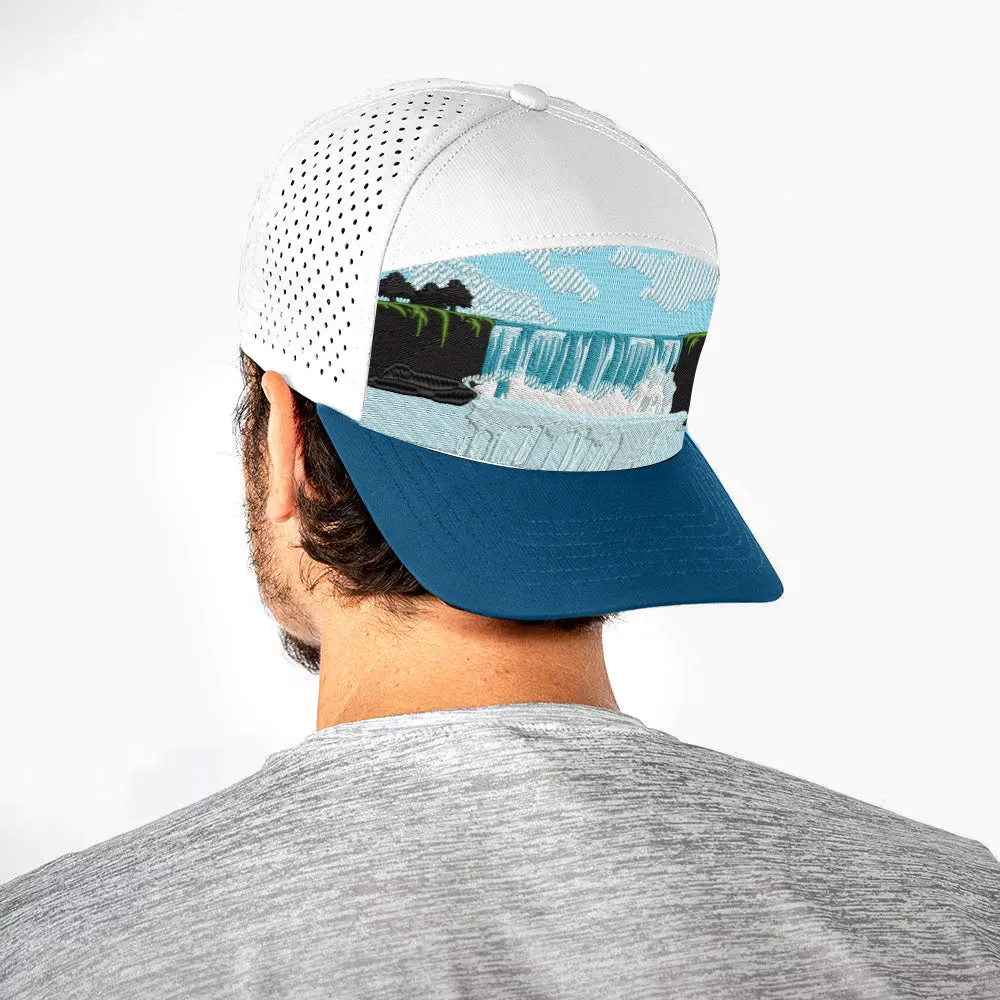 Performance Snapback | Niagara Wonder| White/Dark Blue