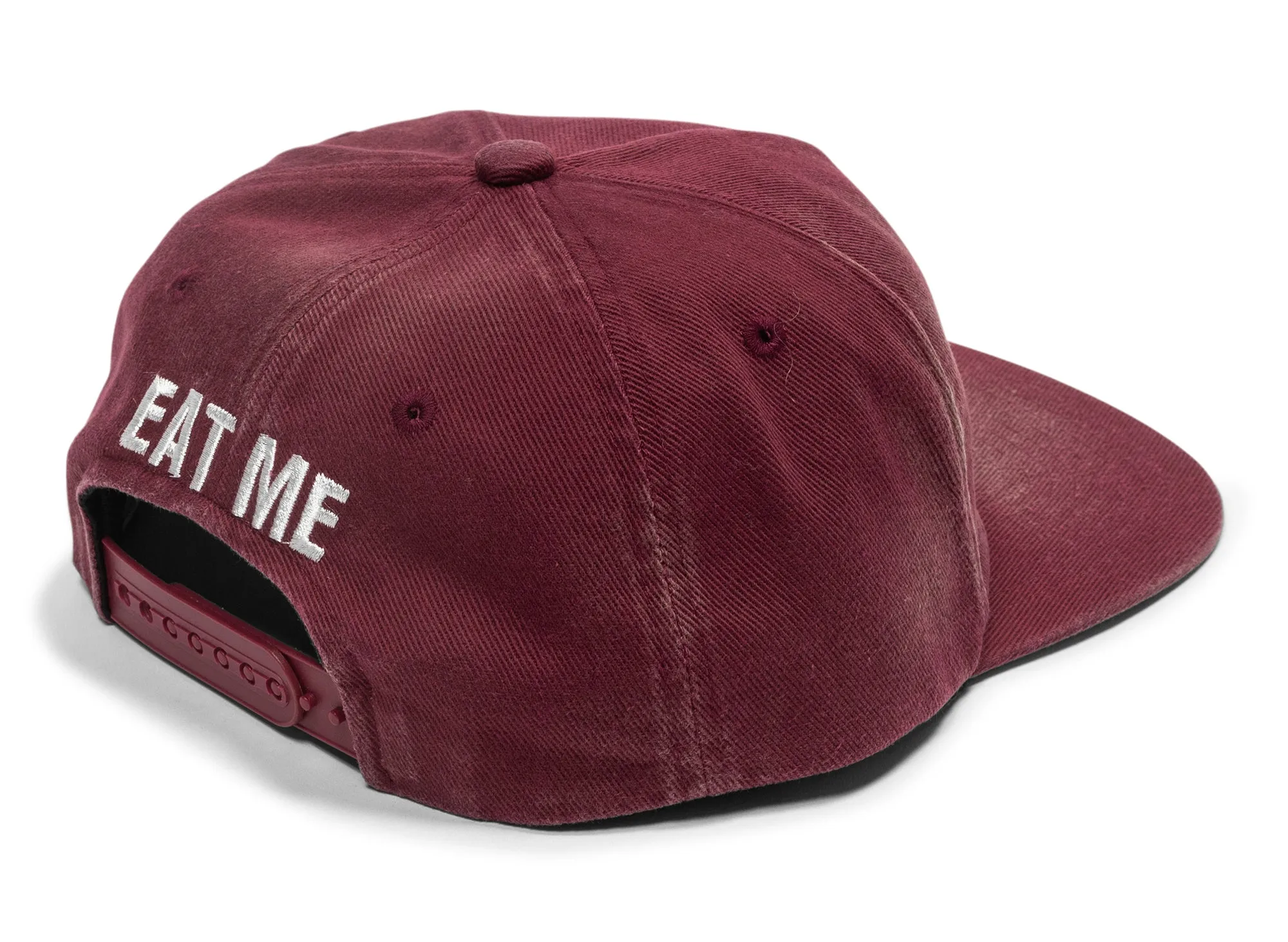 Saint Michael Eat Me 5 Panel Cap in Burgundy xld
