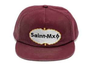 Saint Michael Eat Me 5 Panel Cap in Burgundy xld