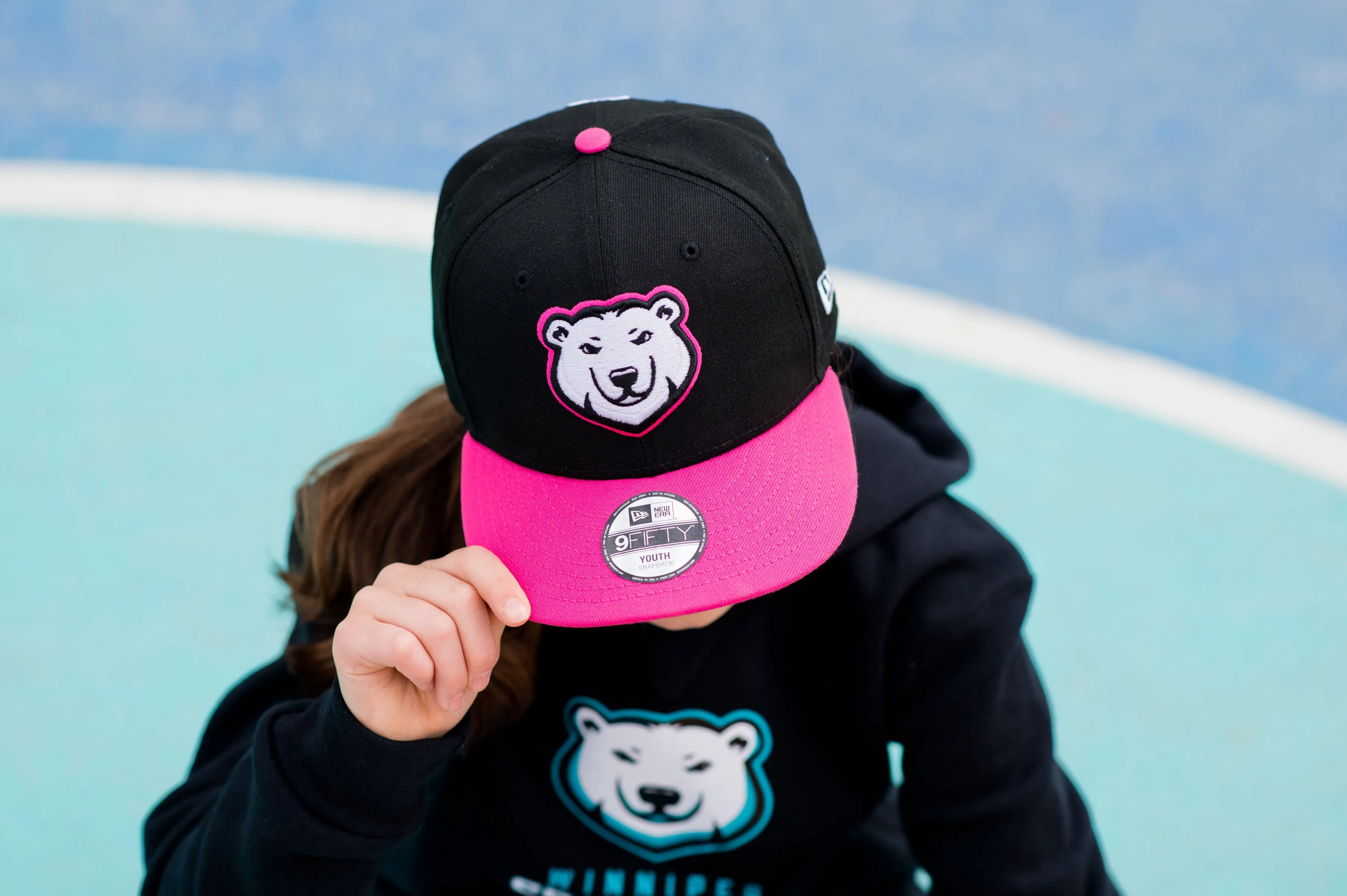 SEA BEARS YOUTH 950 SNAPBACK BLK/PINK