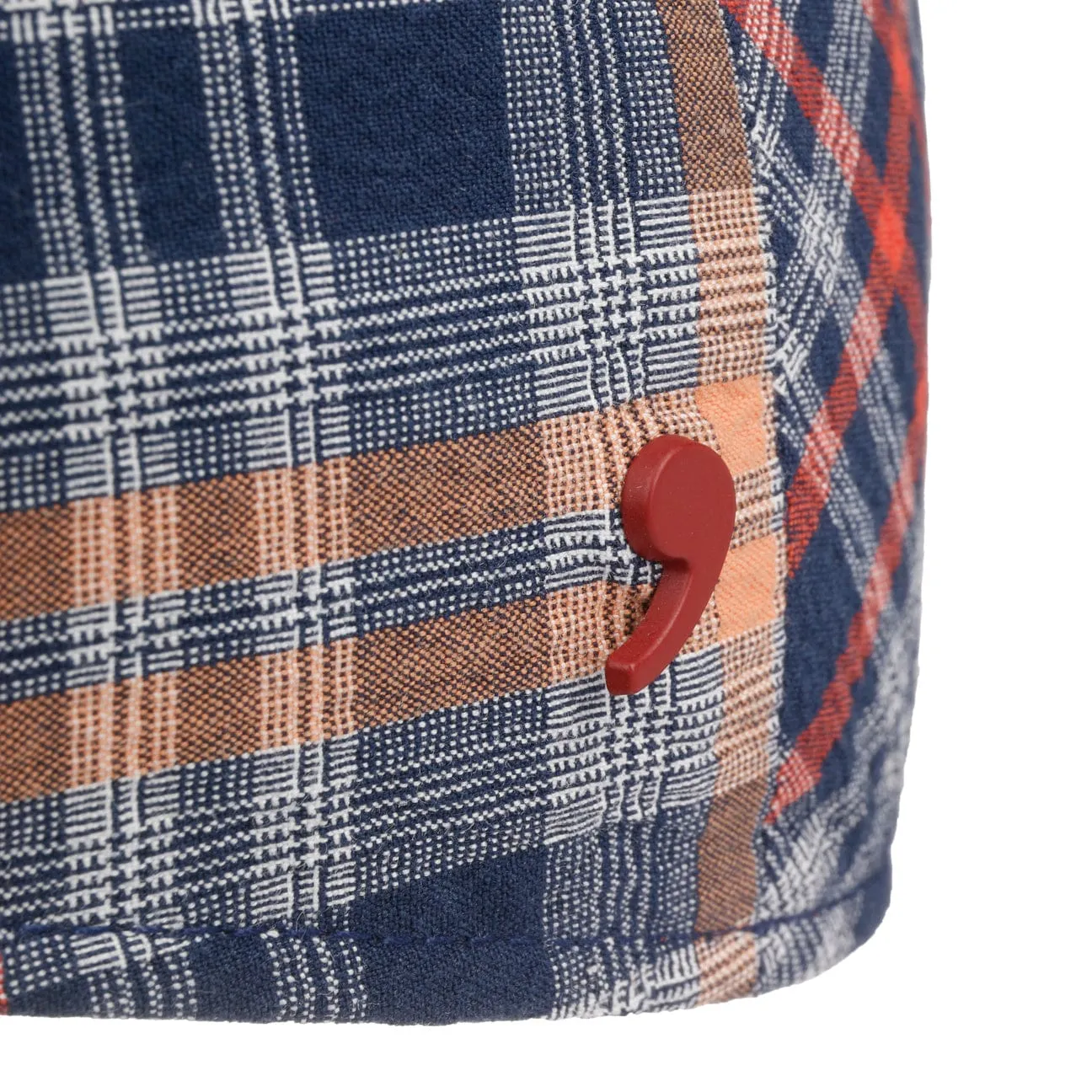 Seersucker Check Flat Cap by Alfonso D'Este
