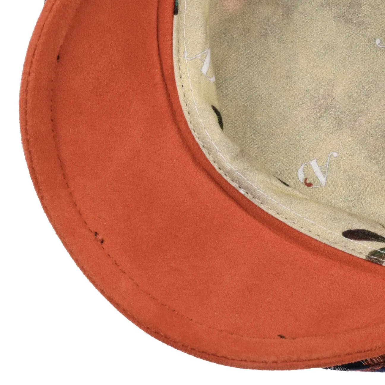 Seersucker Check Flat Cap by Alfonso D'Este