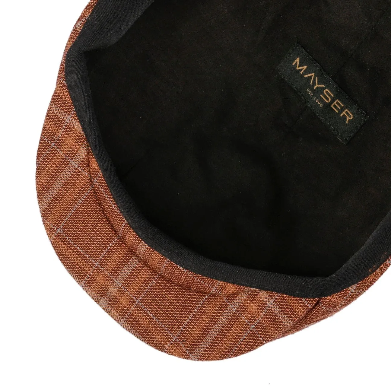 Sidney Linen Virgin Wool Flat Cap by Mayser