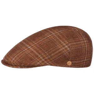 Sidney Linen Virgin Wool Flat Cap by Mayser