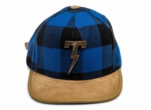 Tackma T Logo Strapback Hat in Blue xld
