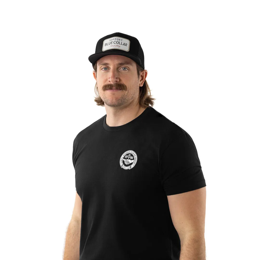 Troll Co. Men's Barricade "Support Blue Collar" Graphic Snapback Hat