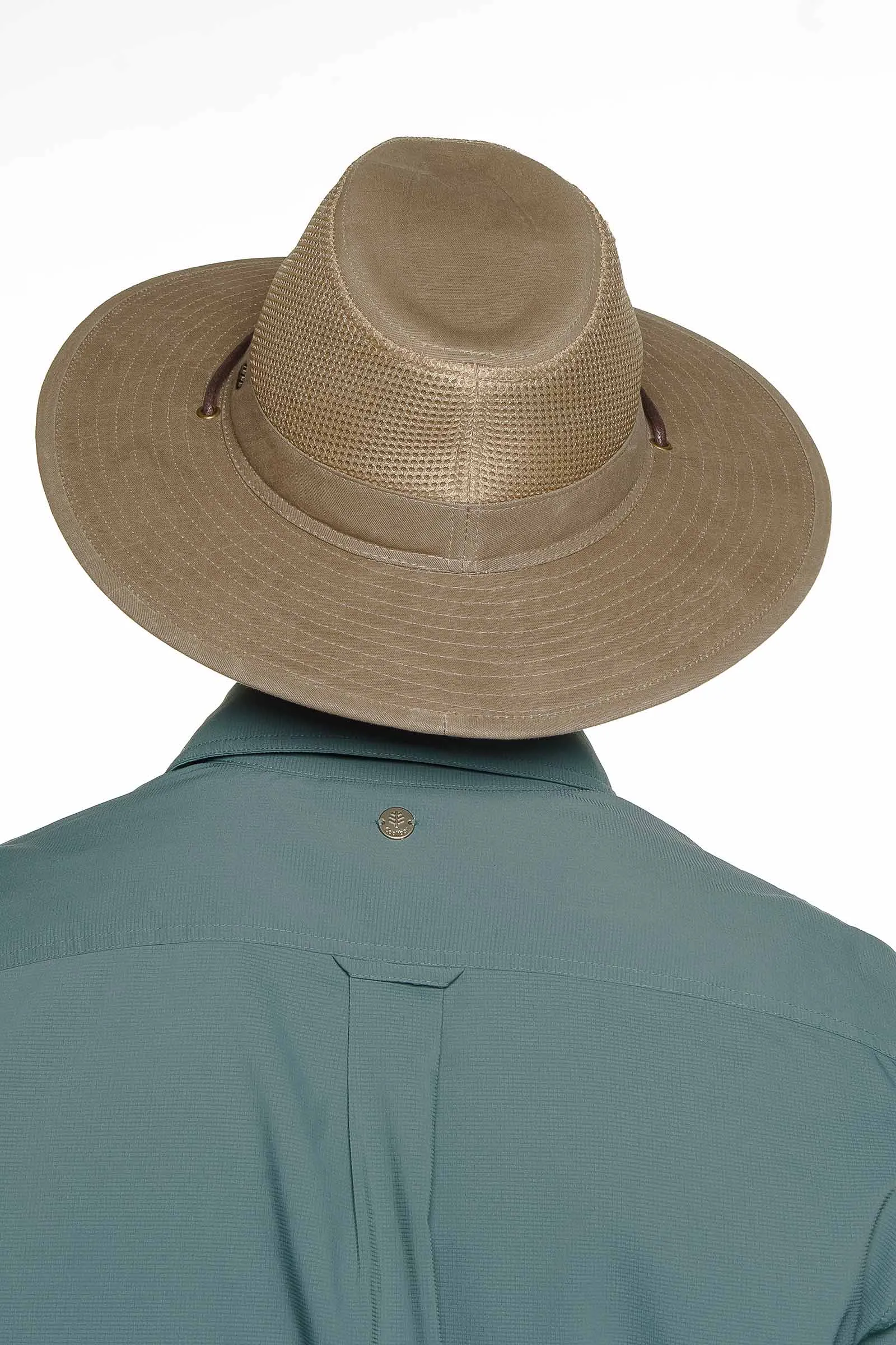 Walkabout Vented Hat Waxed Cotton | Smoke Grey