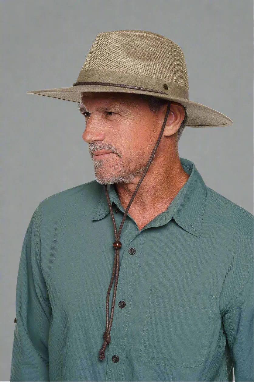 Walkabout Vented Hat Waxed Cotton | Smoke Grey