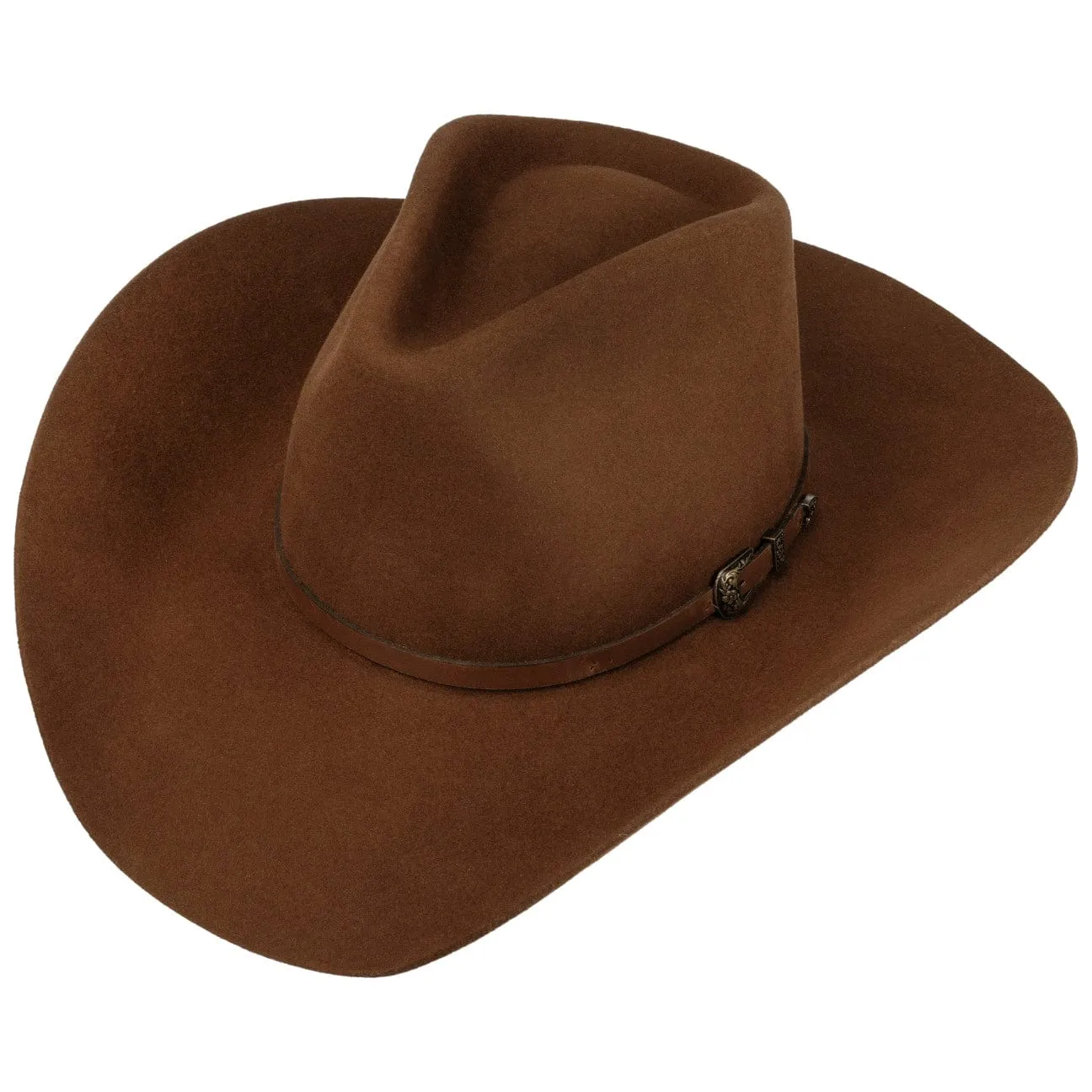 Western Woolfelt Fedora Pinch by JJ Hats