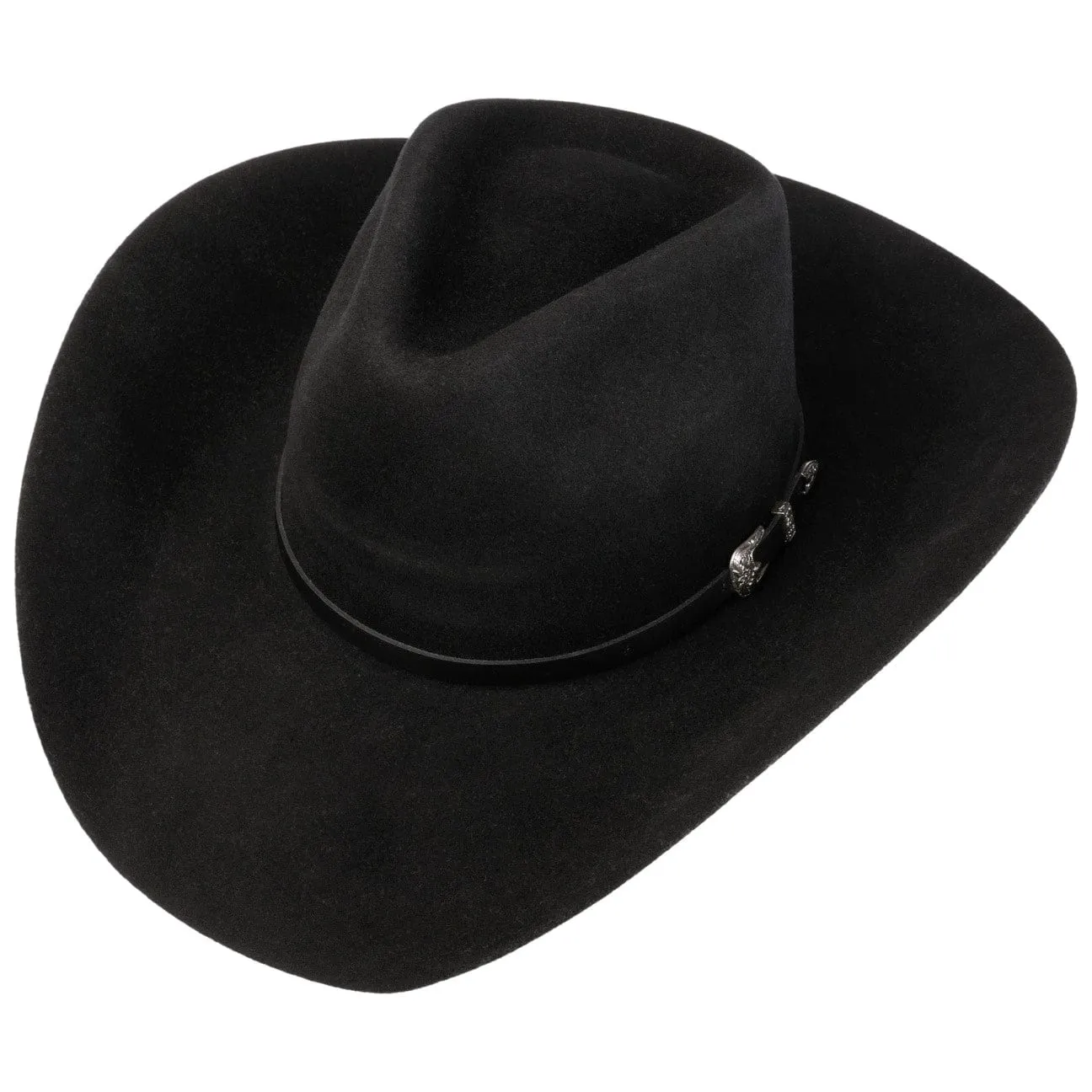 Western Woolfelt Fedora Pinch by JJ Hats