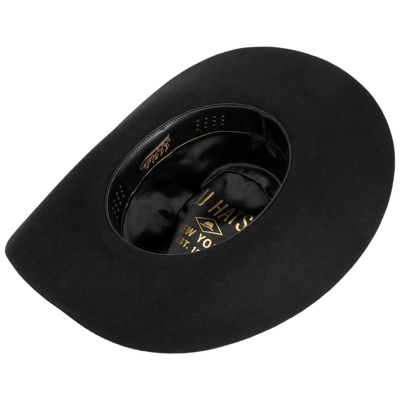 Western Woolfelt Fedora Pinch by JJ Hats