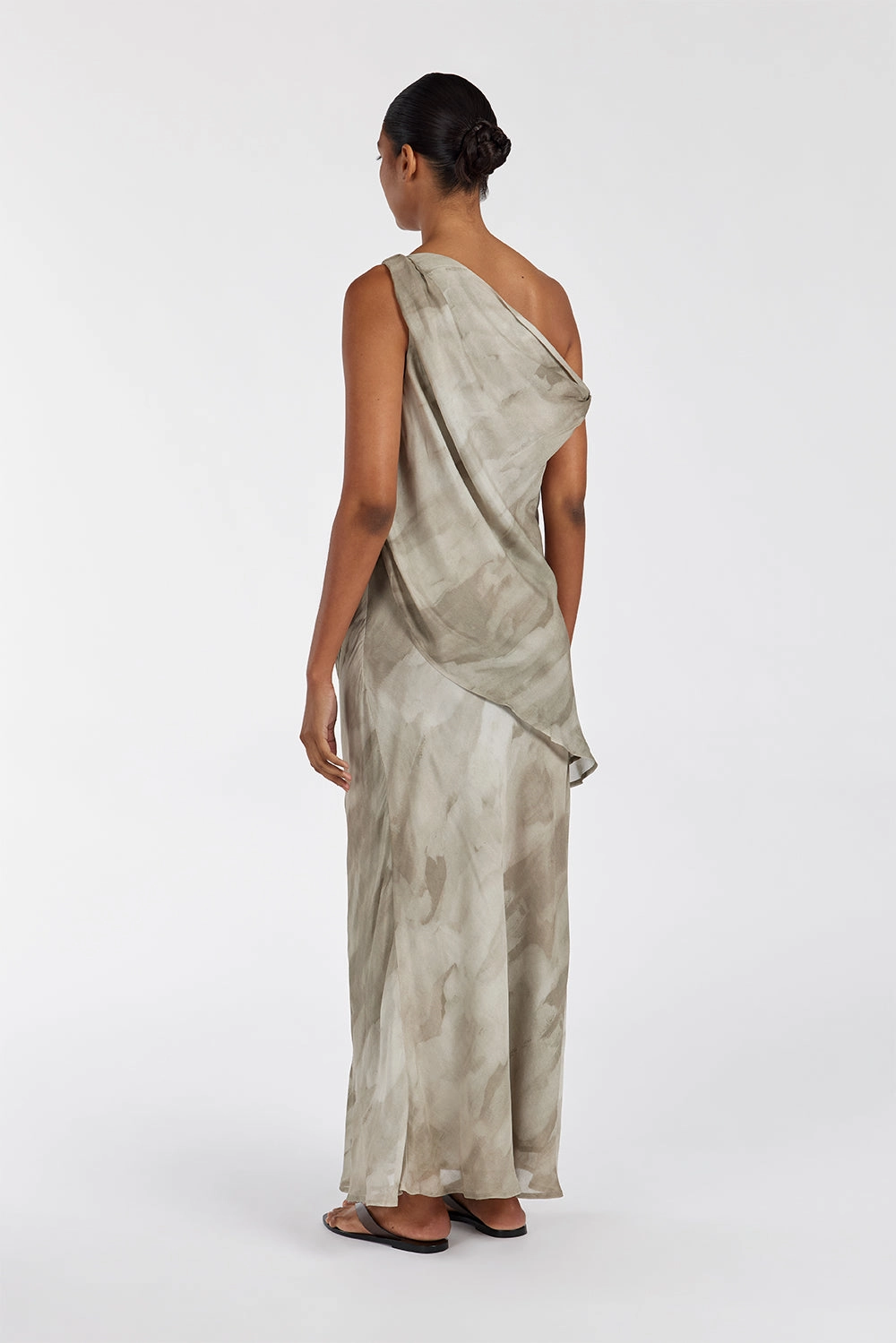 WILLOW BEIGE PRINT TWIST TOP