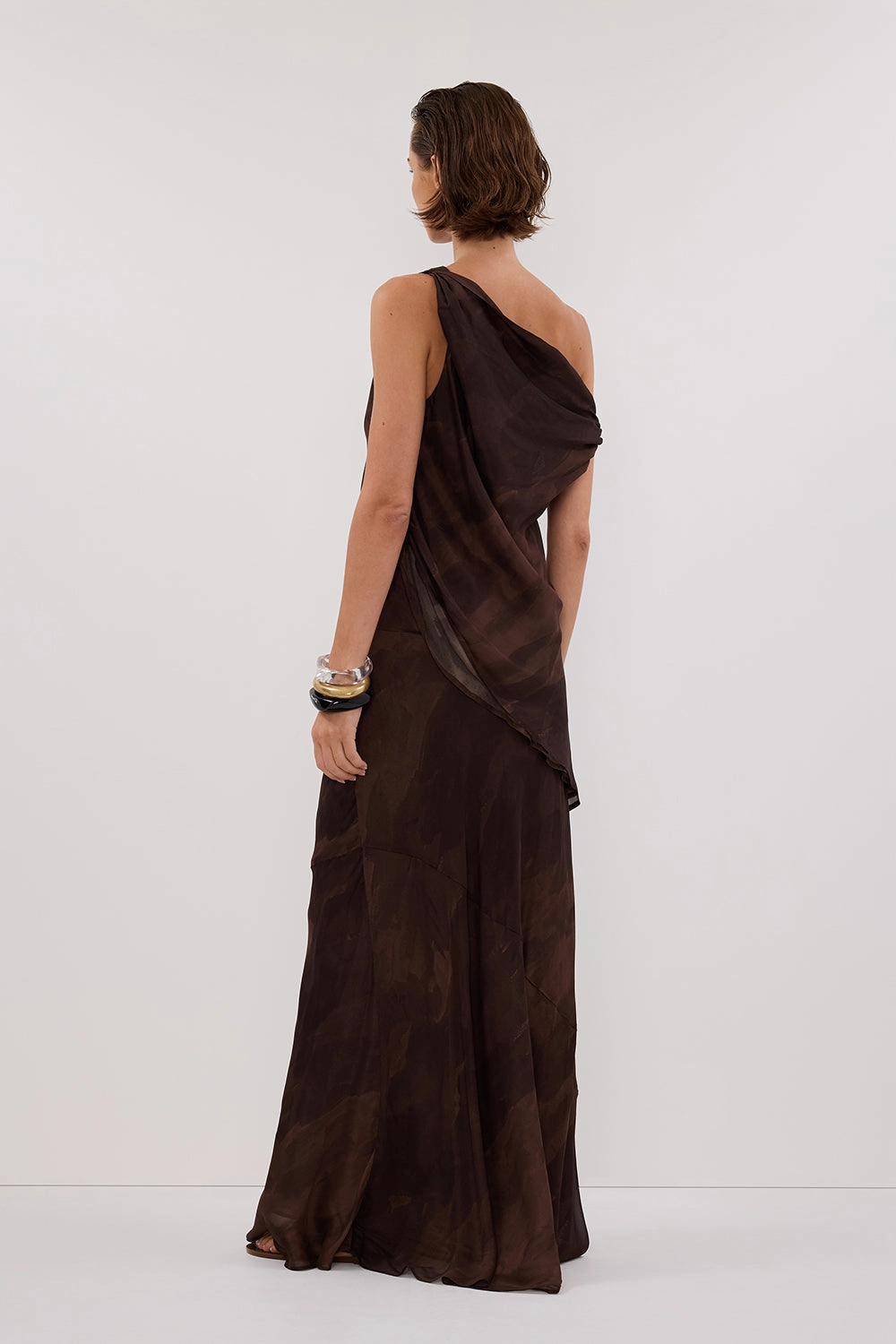 WILLOW CHOC PRINT TWIST TOP