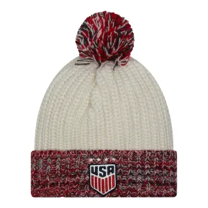 Women's New Era USWNT Fresh White Knit Hat